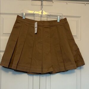 J. Crew camel Pleated Skirt
